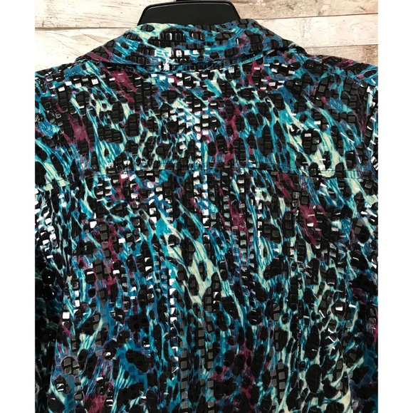 Elementz Tile Mosaic Print Jacket Sz. M - Picture 5 of 6